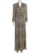 St. John Couture Printed Trench Coat