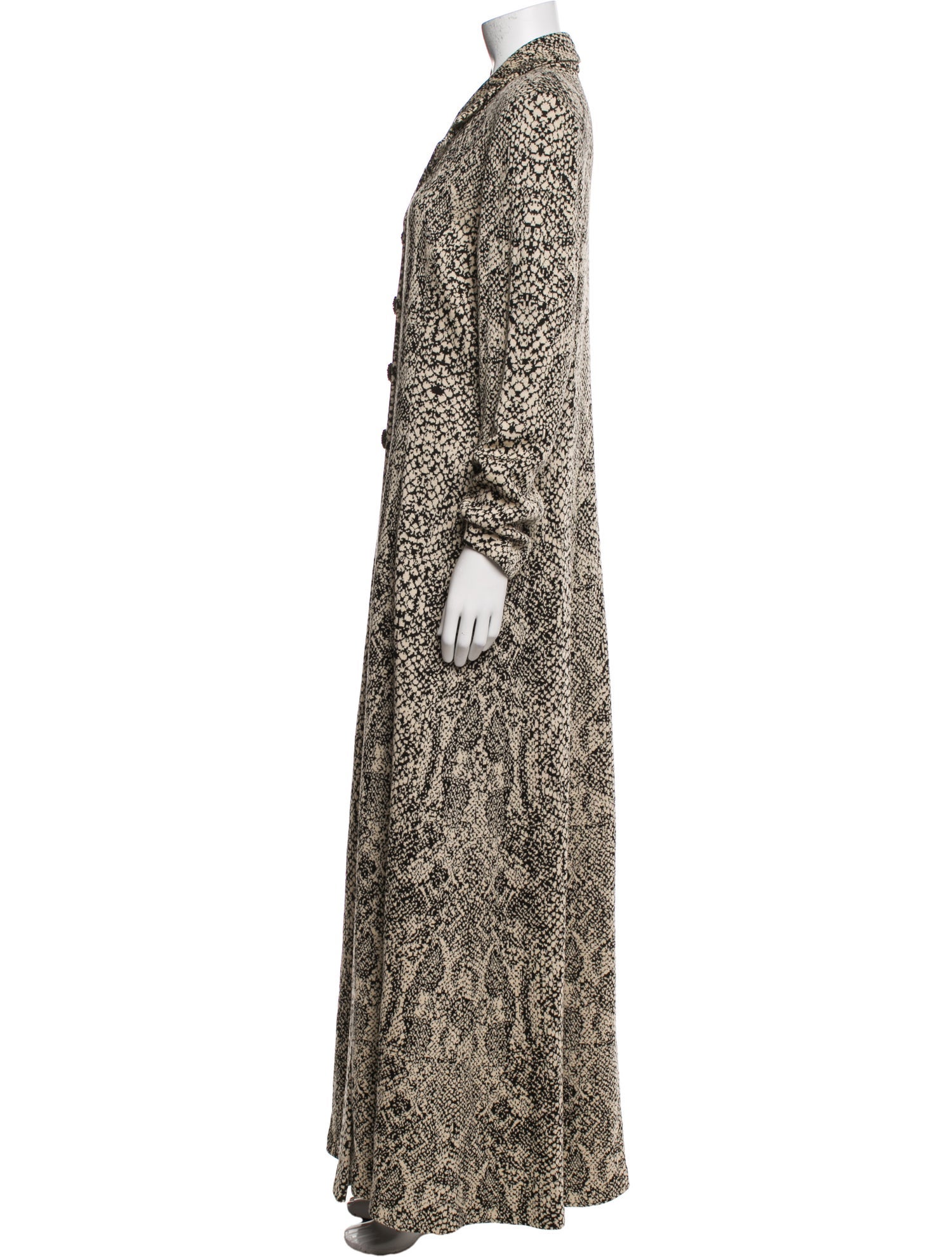 St. John Couture Printed Trench Coat