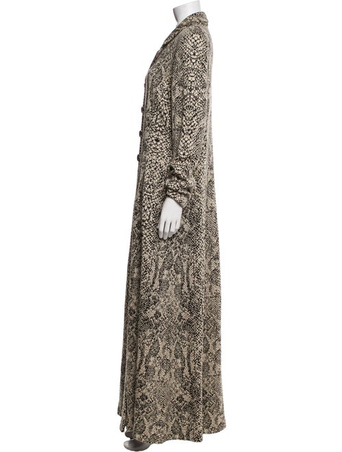 St. John Couture Printed Trench Coat