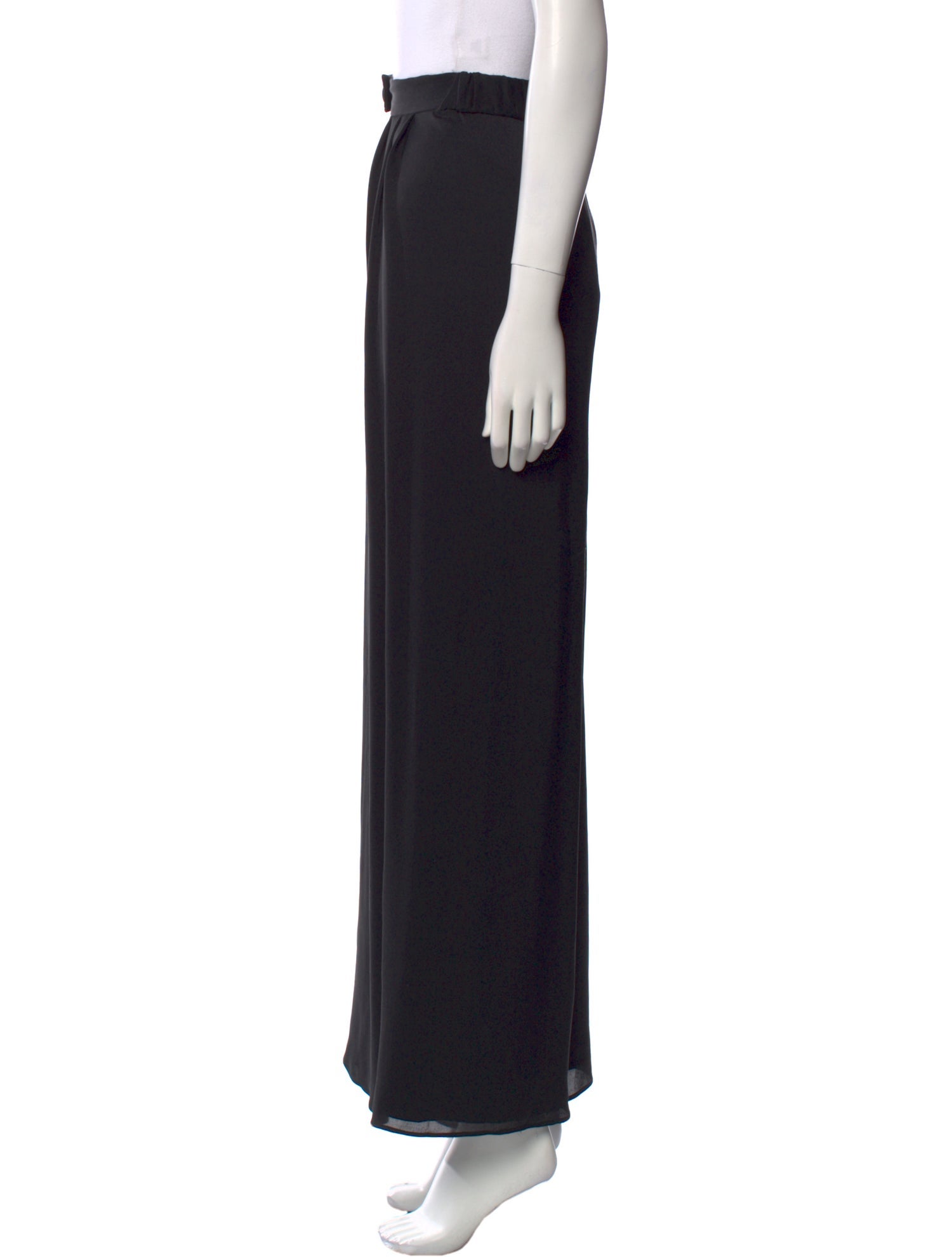 St. John Couture Silk Wide Leg Pants