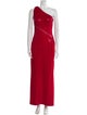 St. John Couture One-Shoulder Long Dress