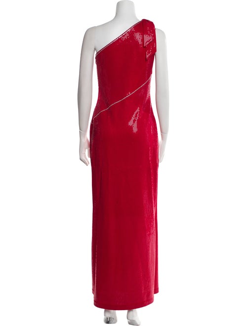 St. John Couture One-Shoulder Long Dress