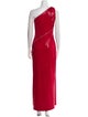 St. John Couture One-Shoulder Long Dress