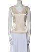 St. John Couture V-Neck Sleeveless Top