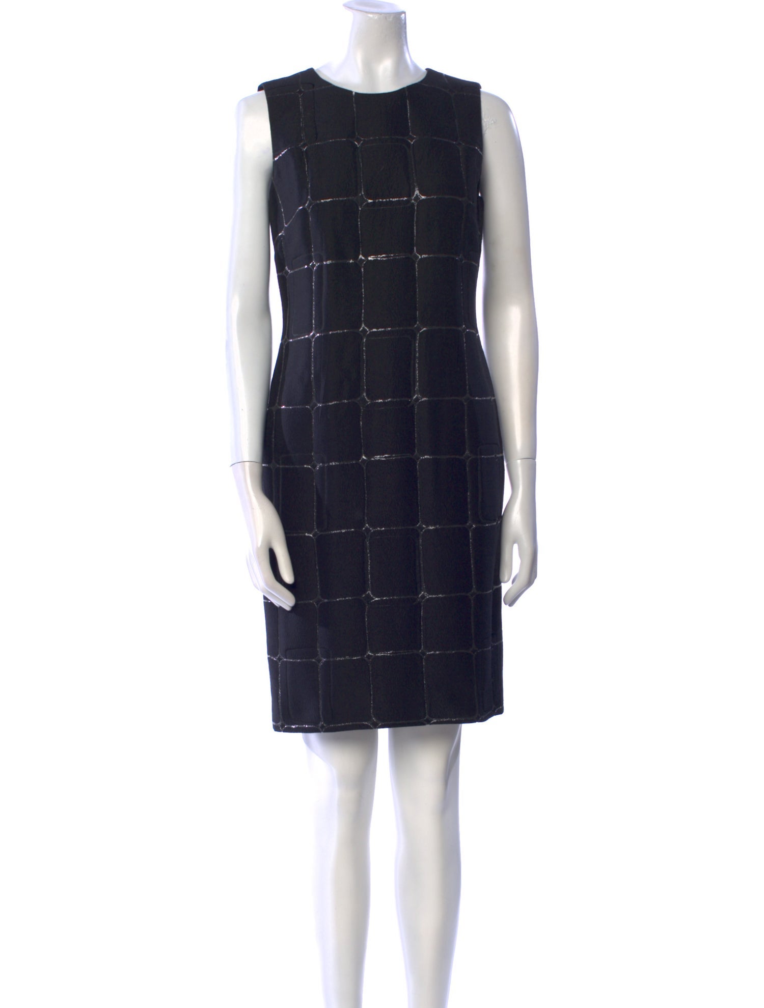 St. John Couture Crew Neck Mini Dress