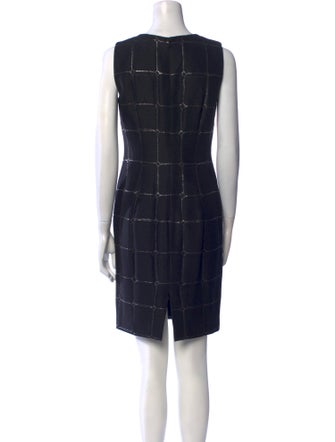 St. John Couture Crew Neck Mini Dress