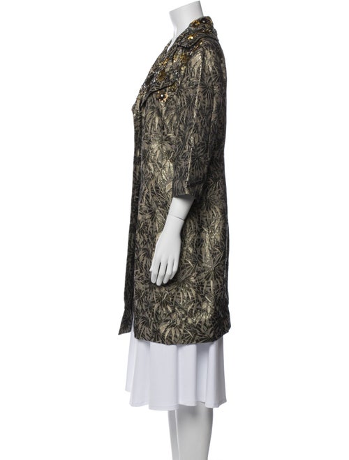 St. John Couture Printed Coat