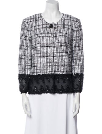 St. John Couture Printed Evening Jacket