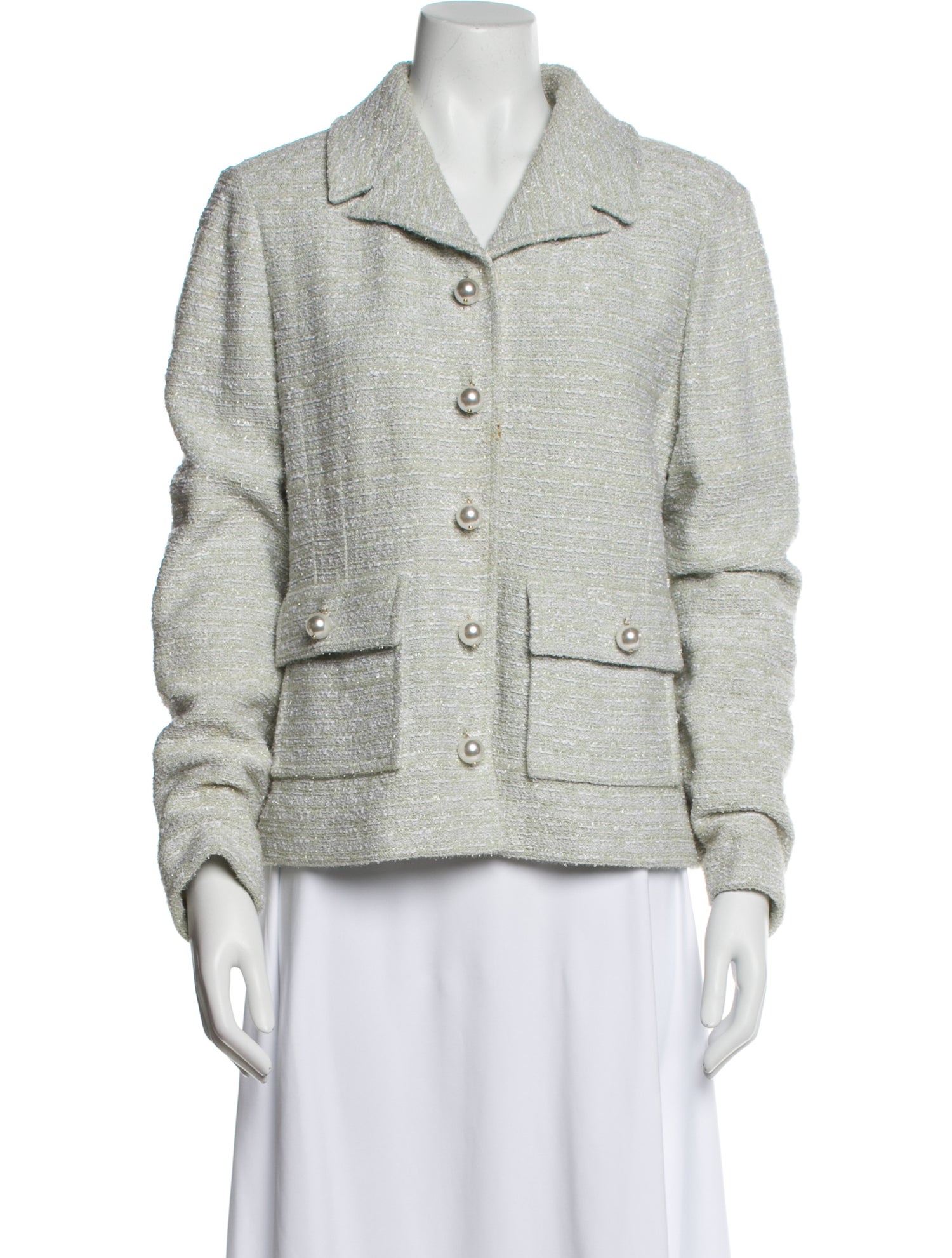 St. John Couture Tweed Pattern Blazer