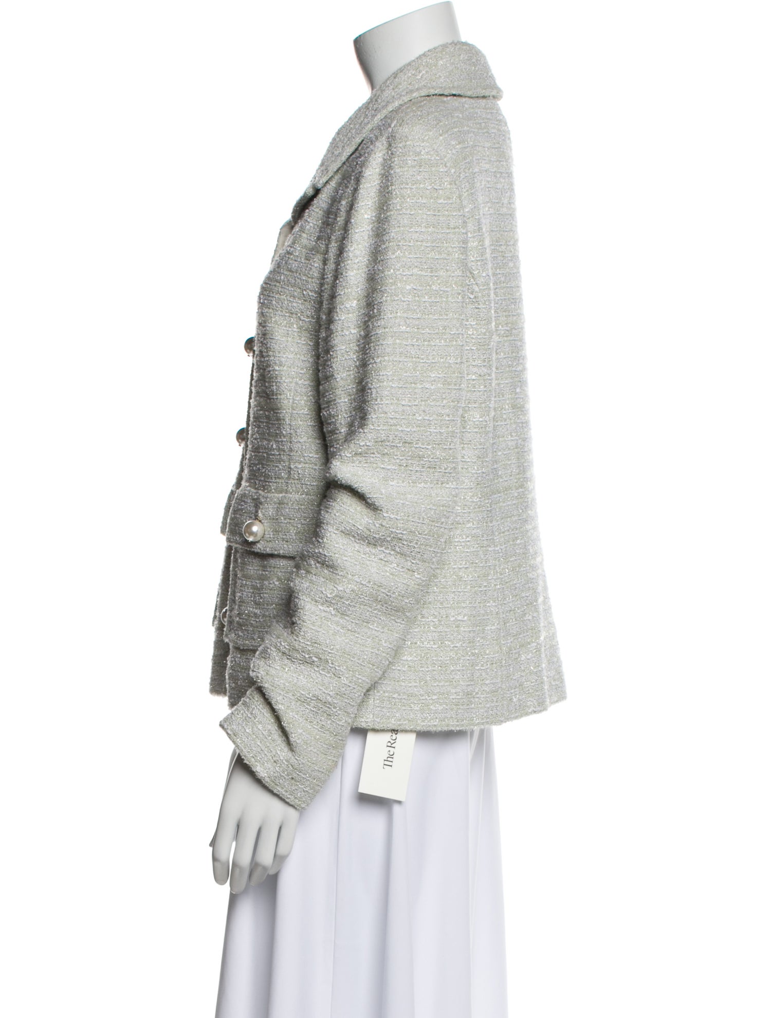 St. John Couture Tweed Pattern Blazer