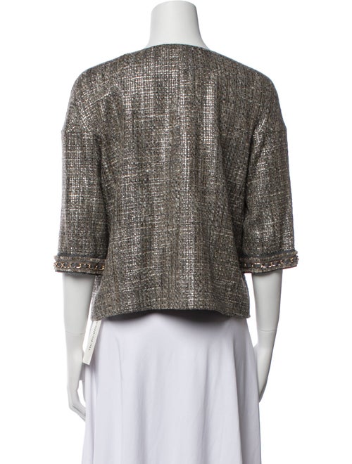 St. John Couture Wool Tweed Pattern Evening Jacket