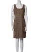 St. John Couture Tweed Pattern Glitter Accents Dress Set