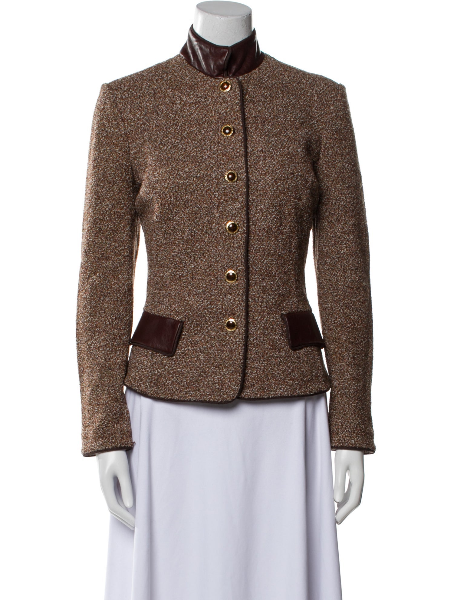 St. John Couture Tweed Pattern Evening Jacket