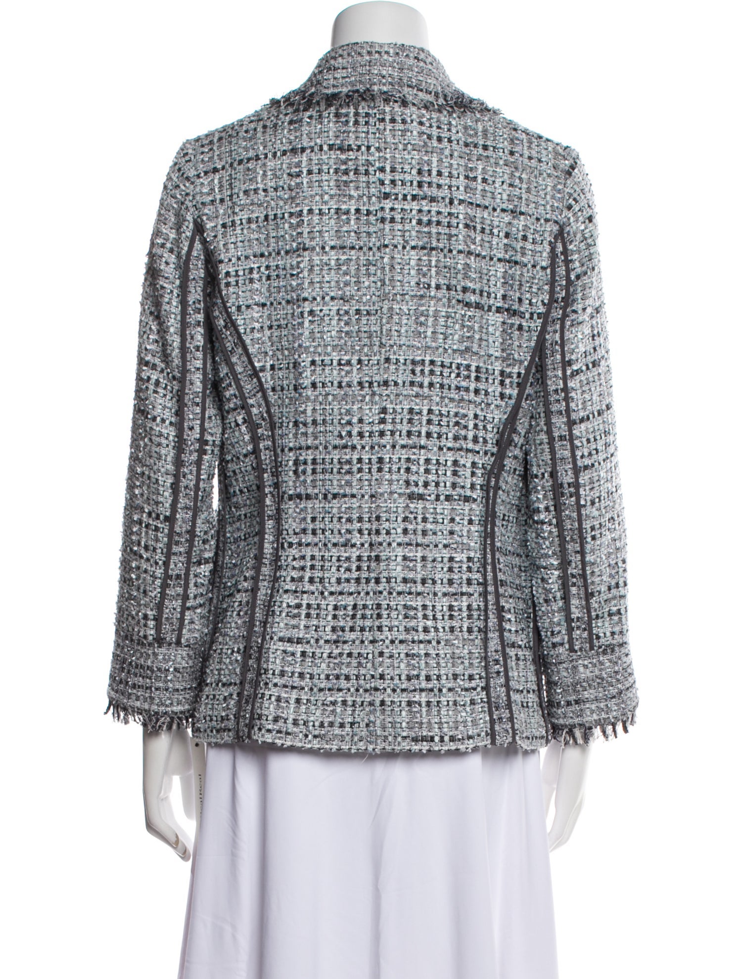 St. John Tweed Pattern Blazer