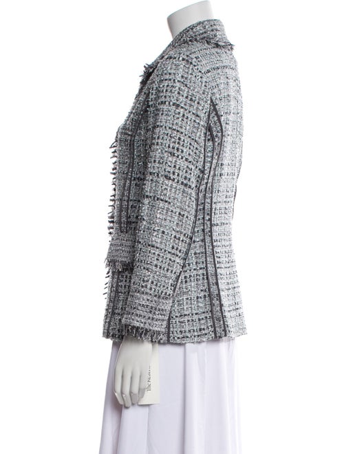 St. John Tweed Pattern Blazer