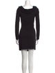St. John Couture Cowl Neck Knee-Length Dress