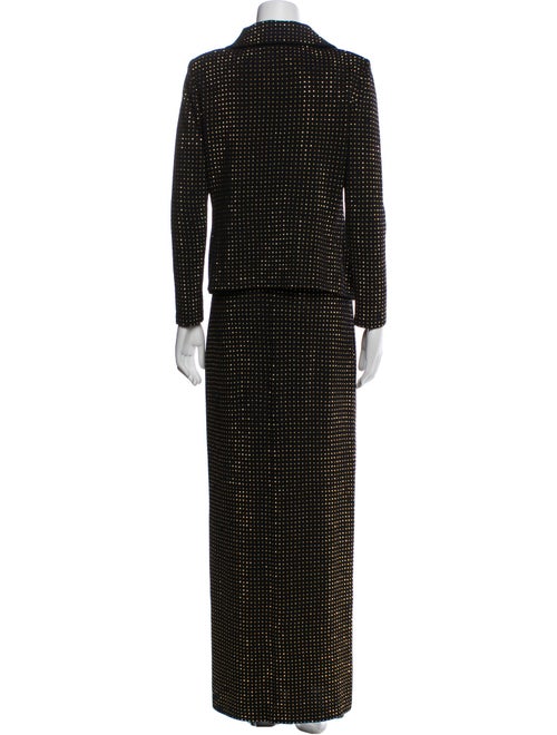 St. John Couture Chain-Link Accents Dress Set