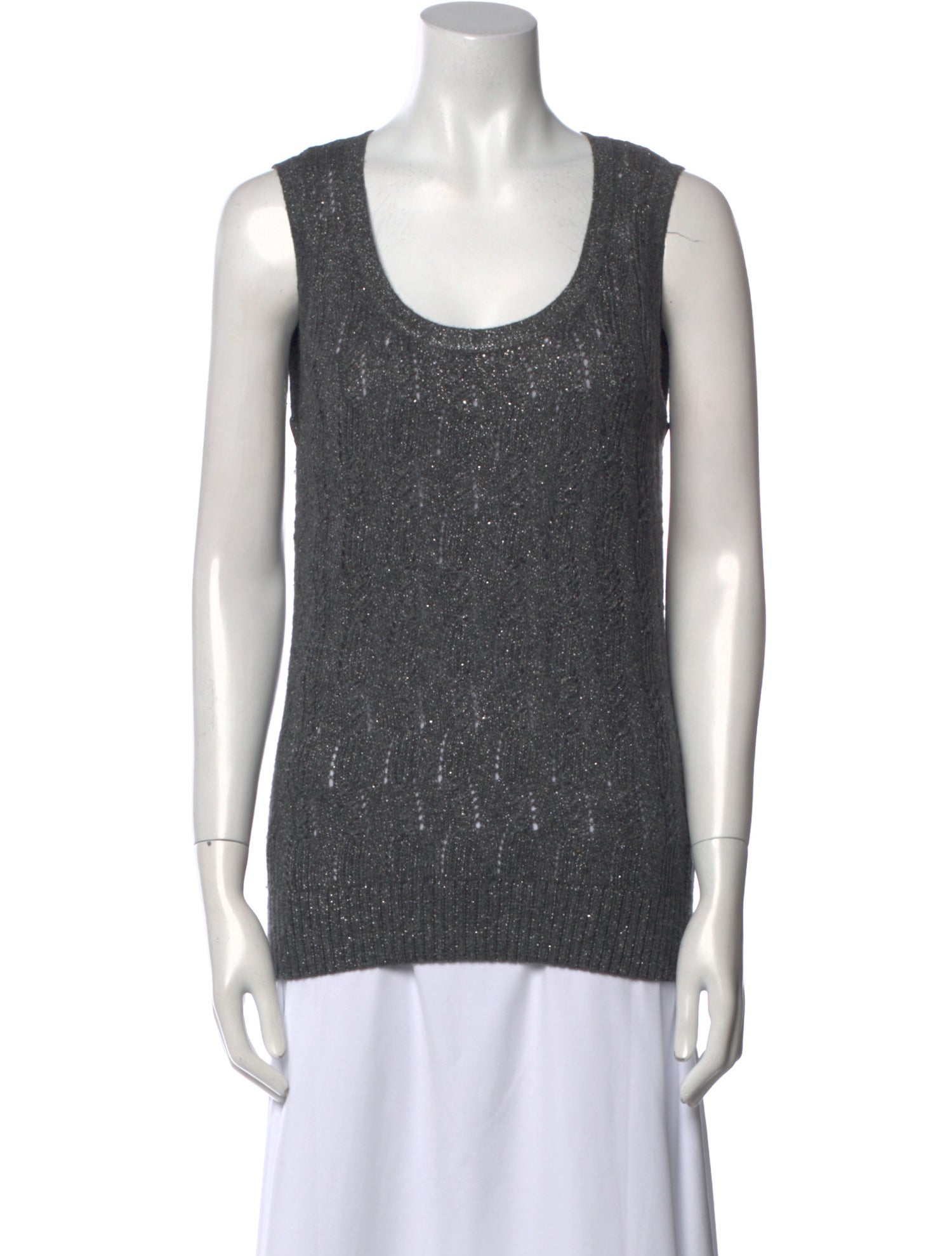 St. John Couture Scoop Neck Sweater