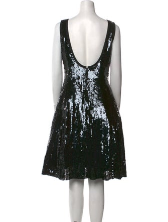 St. John Couture Bateau Neckline Mini Dress