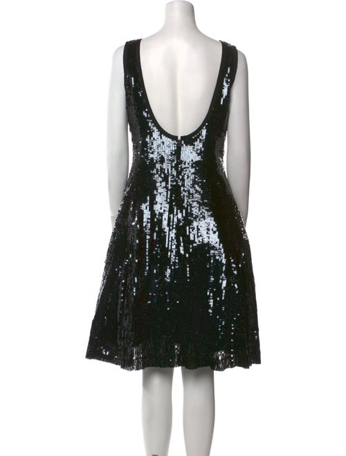 St. John Couture Bateau Neckline Mini Dress