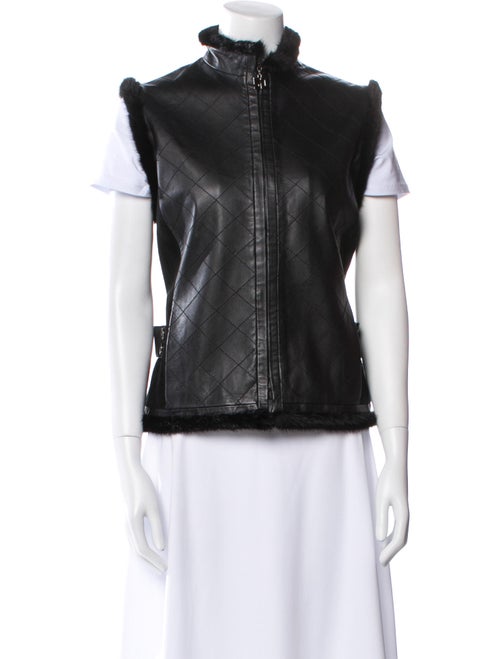 St. John Couture Leather Vest