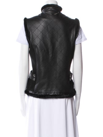 St. John Couture Leather Vest