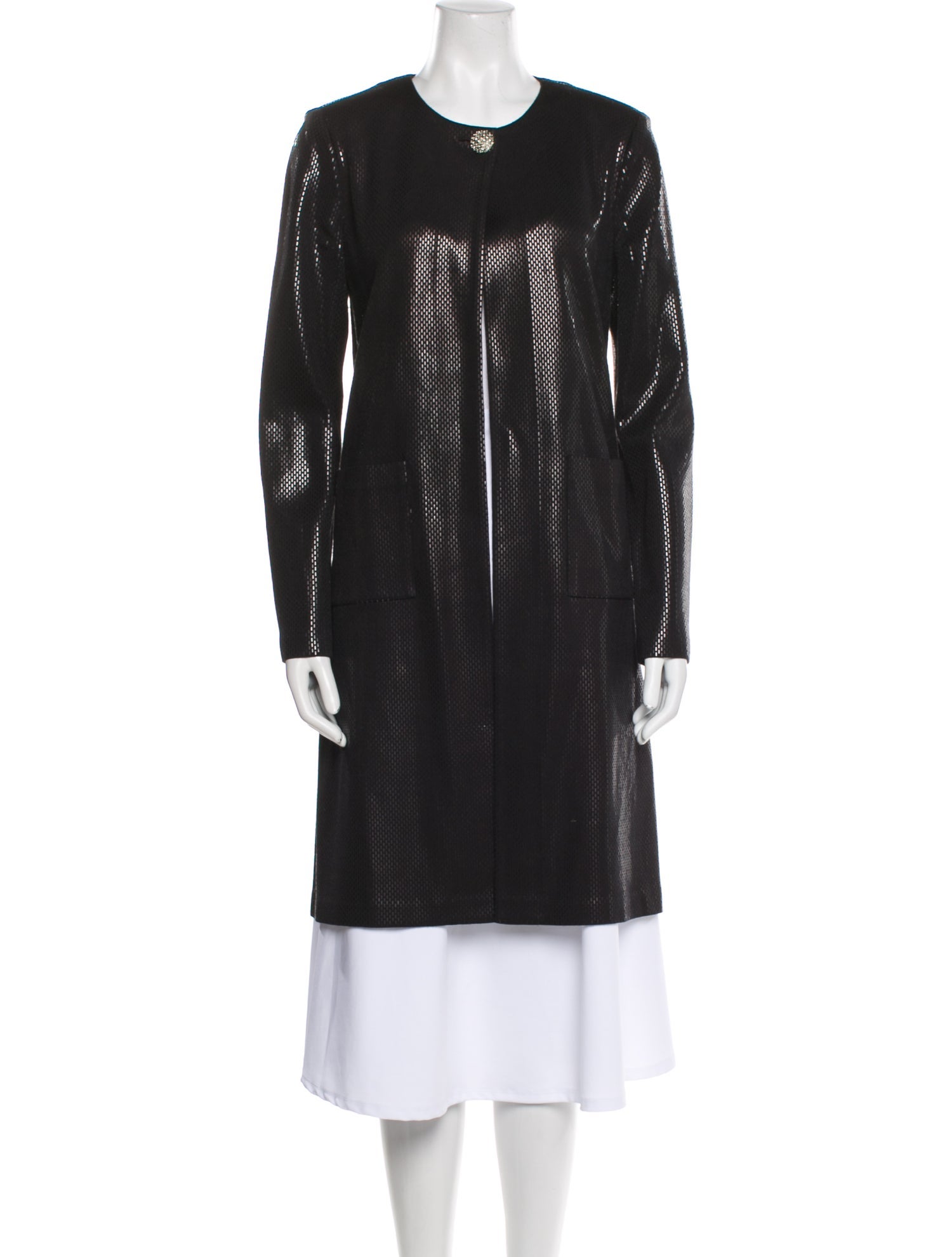 St. John Couture Printed Coat