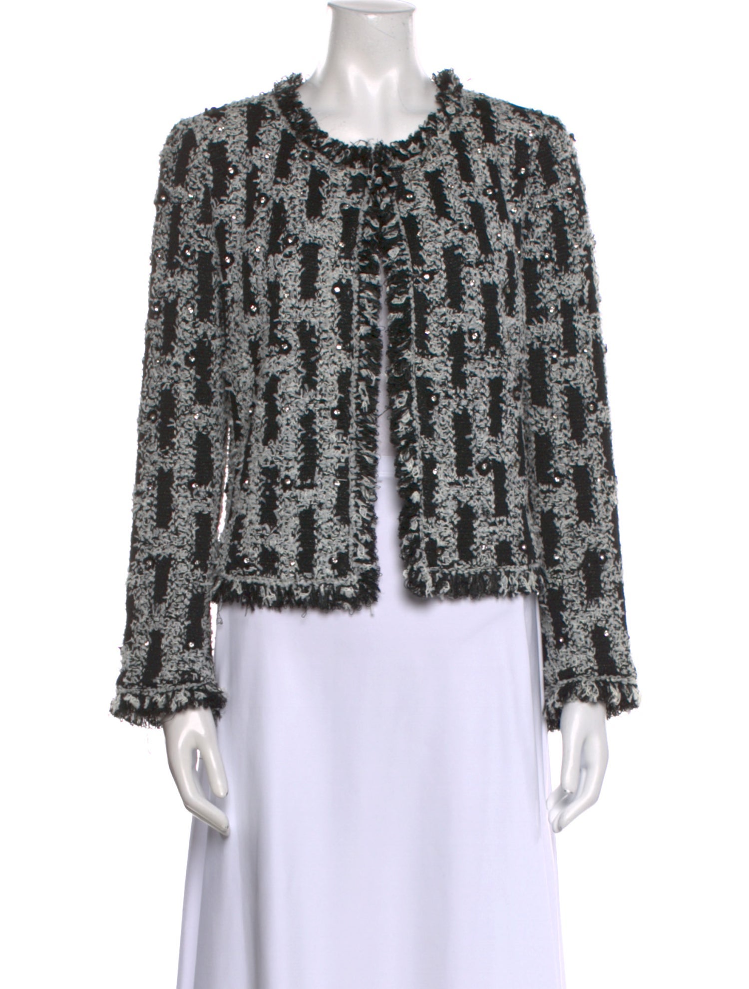 St. John Couture Tweed Pattern Evening Jacket