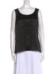 St. John Couture Scoop Neck Sleeveless Top