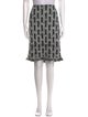 St. John Couture Printed Knee-Length Skirt