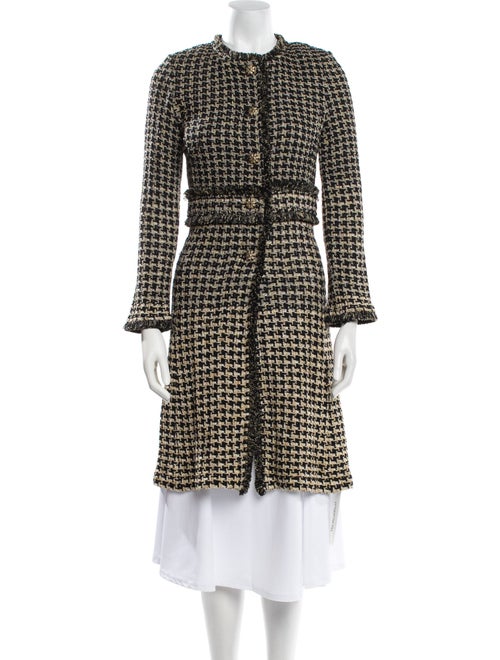 St. John Couture Wool Tweed Pattern Sweater