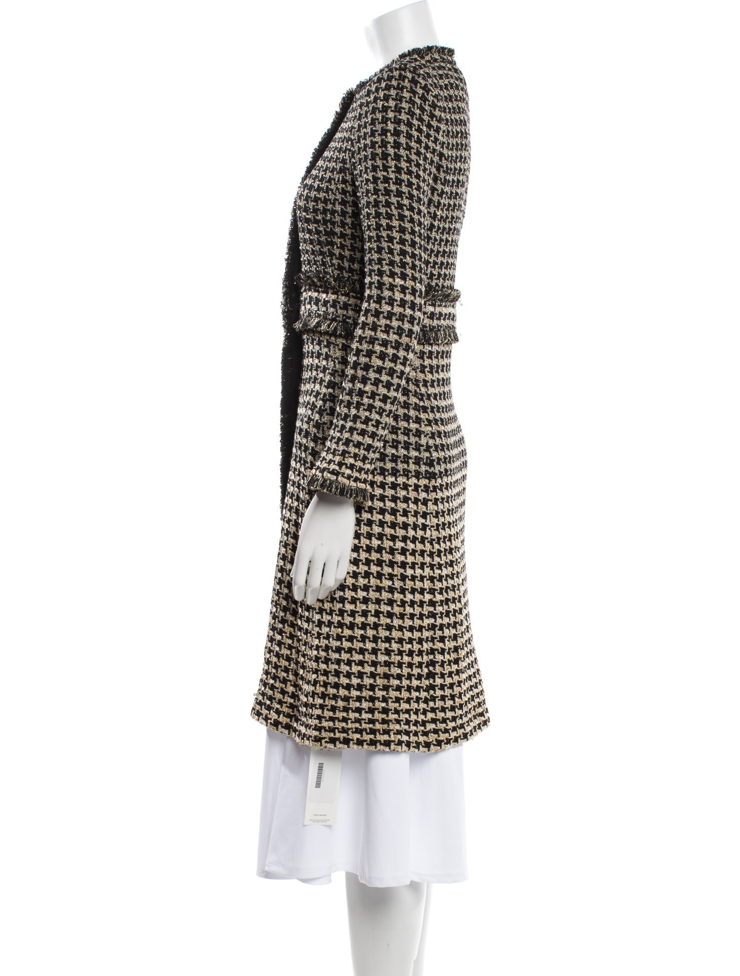 St. John Couture Wool Tweed Pattern Sweater