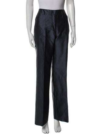 St. John Couture Silk Wide Leg Pants
