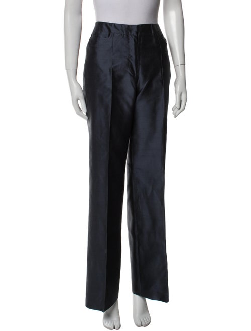 St. John Couture Silk Wide Leg Pants