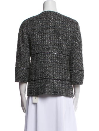 St. John Couture Wool Tweed Pattern Evening Jacket