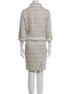 St. John Couture Tweed Pattern Glitter Accents Skirt Suit