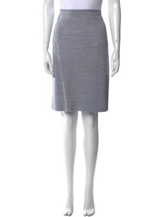 St. John Couture Wool Knee-Length Skirt