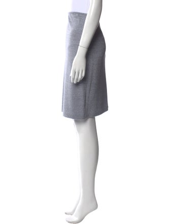 St. John Couture Wool Knee-Length Skirt
