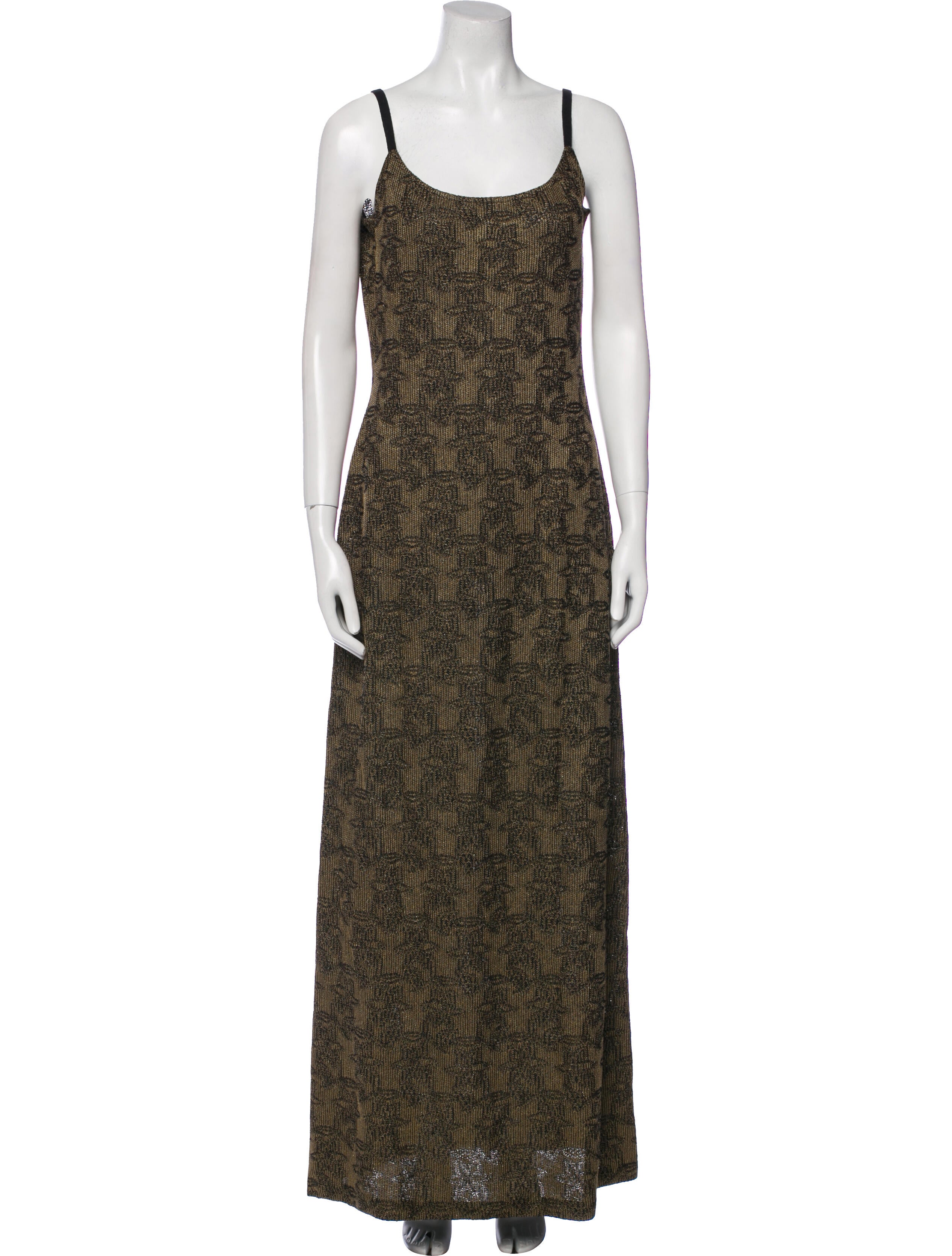 St. John Couture Patterned Long Dress