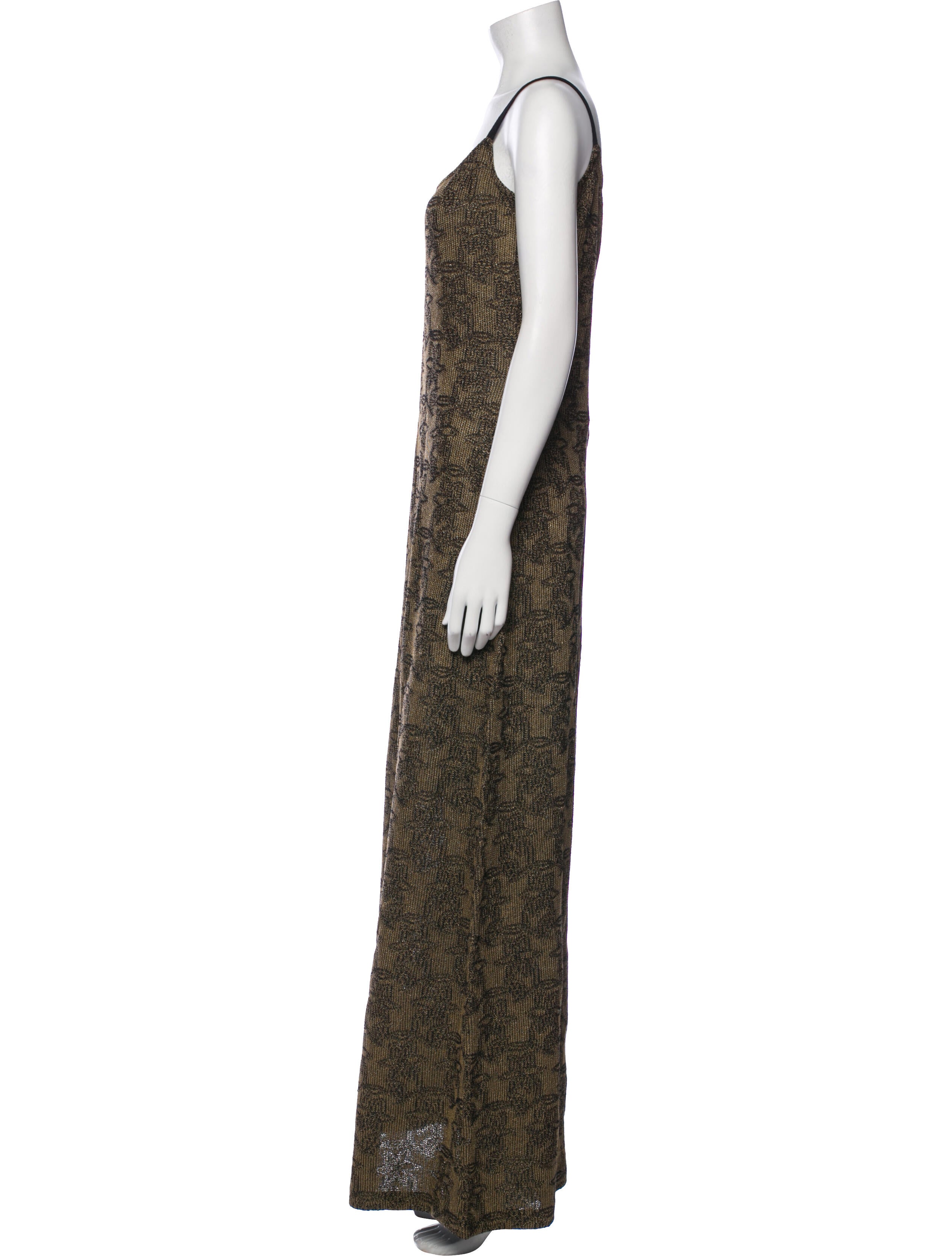 St. John Couture Patterned Long Dress