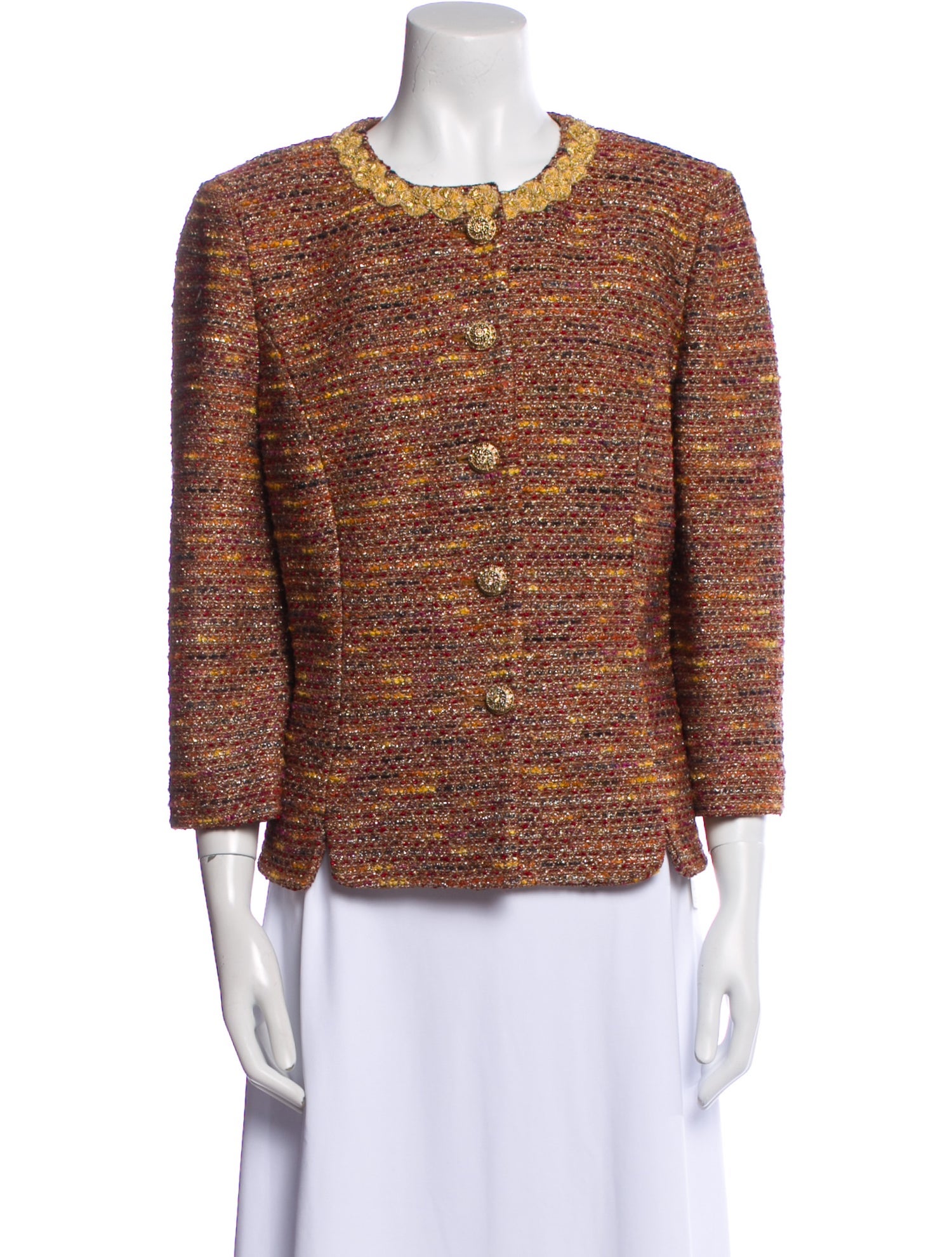 St. John Couture Tweed Pattern Evening Jacket