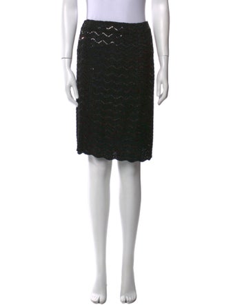 St. John Couture Sequin Embellishments Knee-Length Skirt