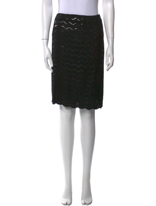 St. John Couture Sequin Embellishments Knee-Length Skirt