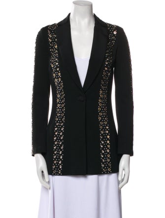 St. John Couture Wool Printed Blazer