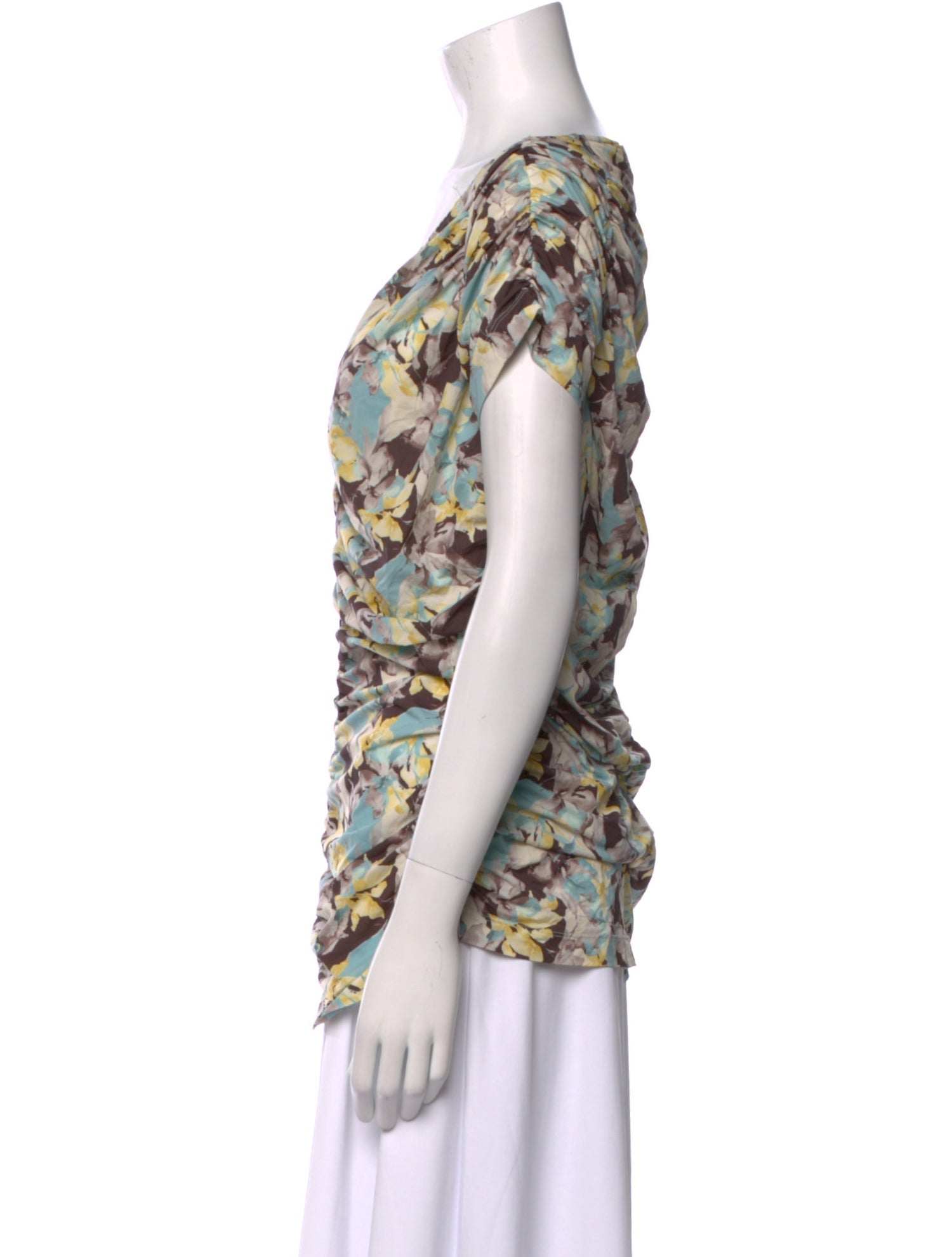 St. John Couture Nylon Printed Blouse