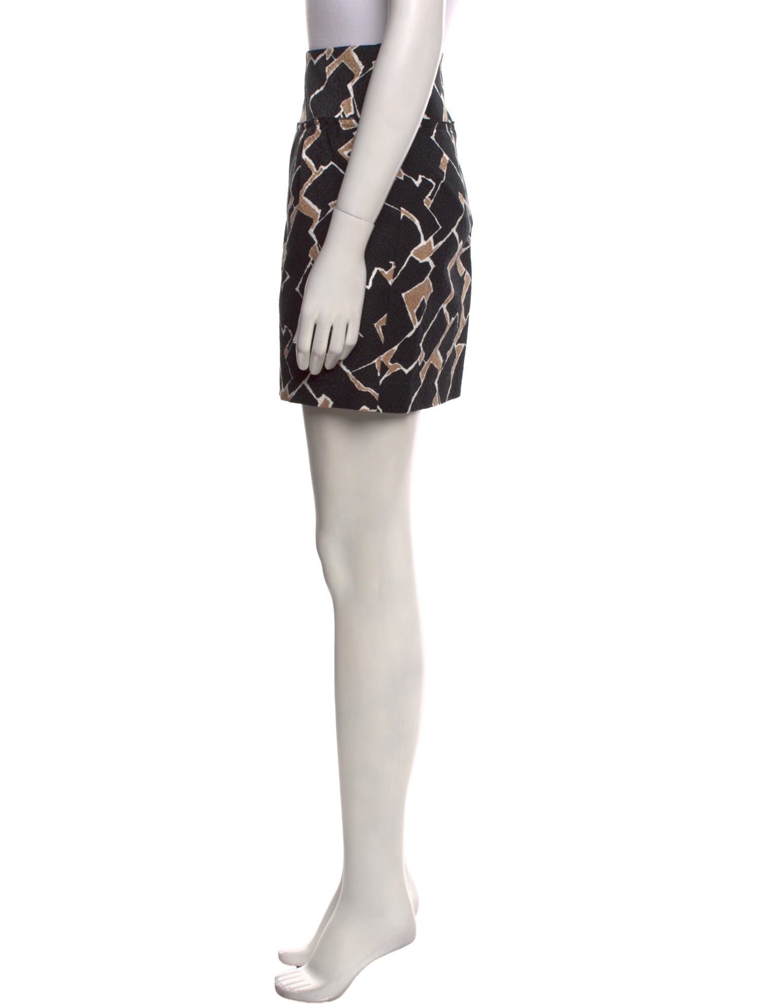 St. John Couture Printed Mini Skirt
