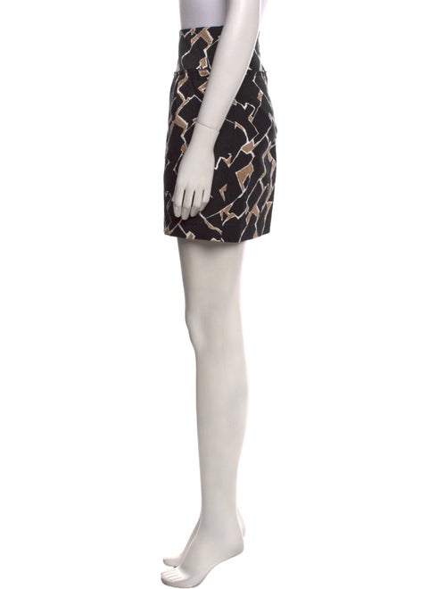 St. John Couture Printed Mini Skirt