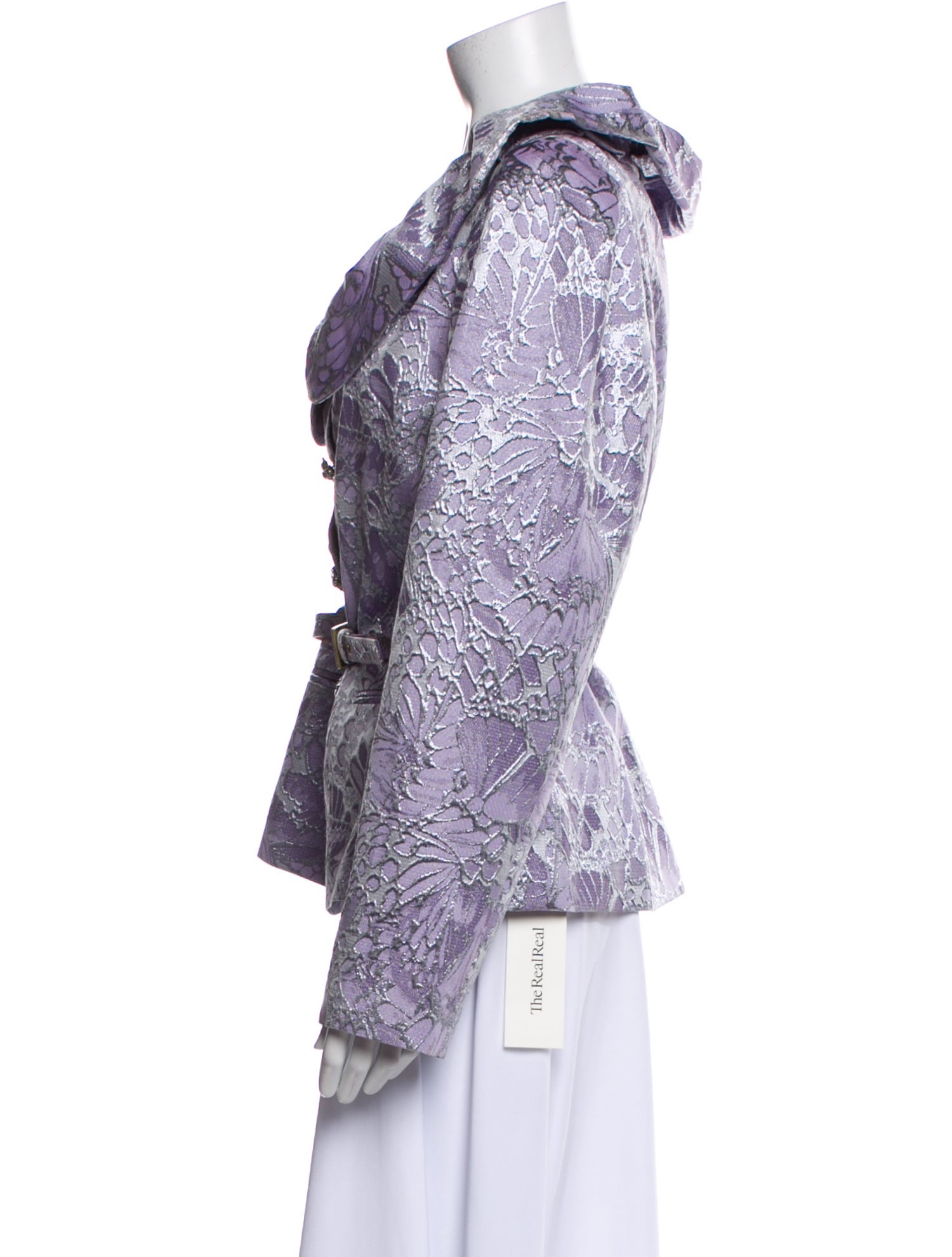 St. John Couture Floral Print Evening Jacket