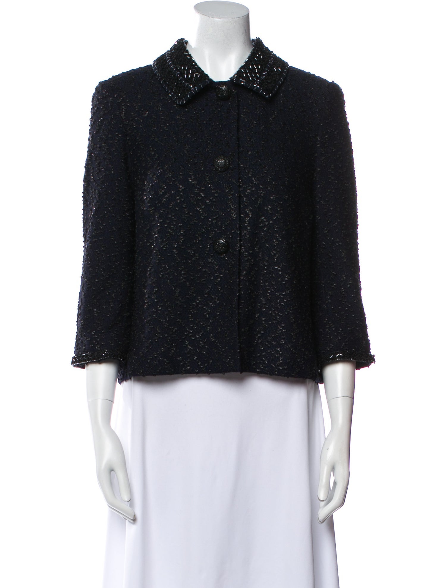 St. John Couture Tweed Pattern Evening Jacket