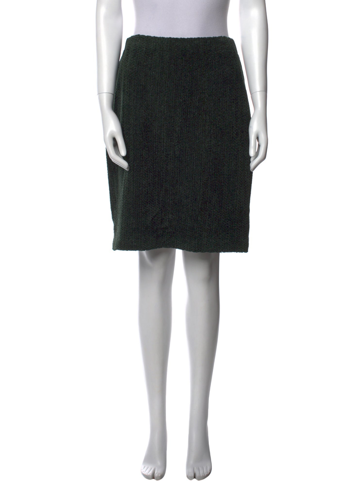 St. John Couture Glitter Accents Knee-Length Skirt